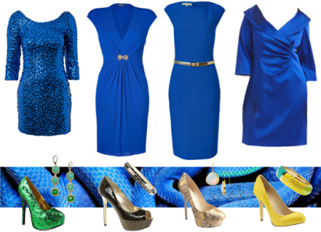 Tentacle straw Liquefy Φωτεινό μπλε χρώμα του φορέματος. Τι να φορέσετε με φόρεμα ναυτικού;  Φωτογραφικές εικόνες και συνδυασμοί